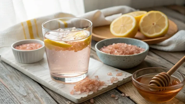 Salt trick for men in bed recipe using pink salt, lemon, and honey