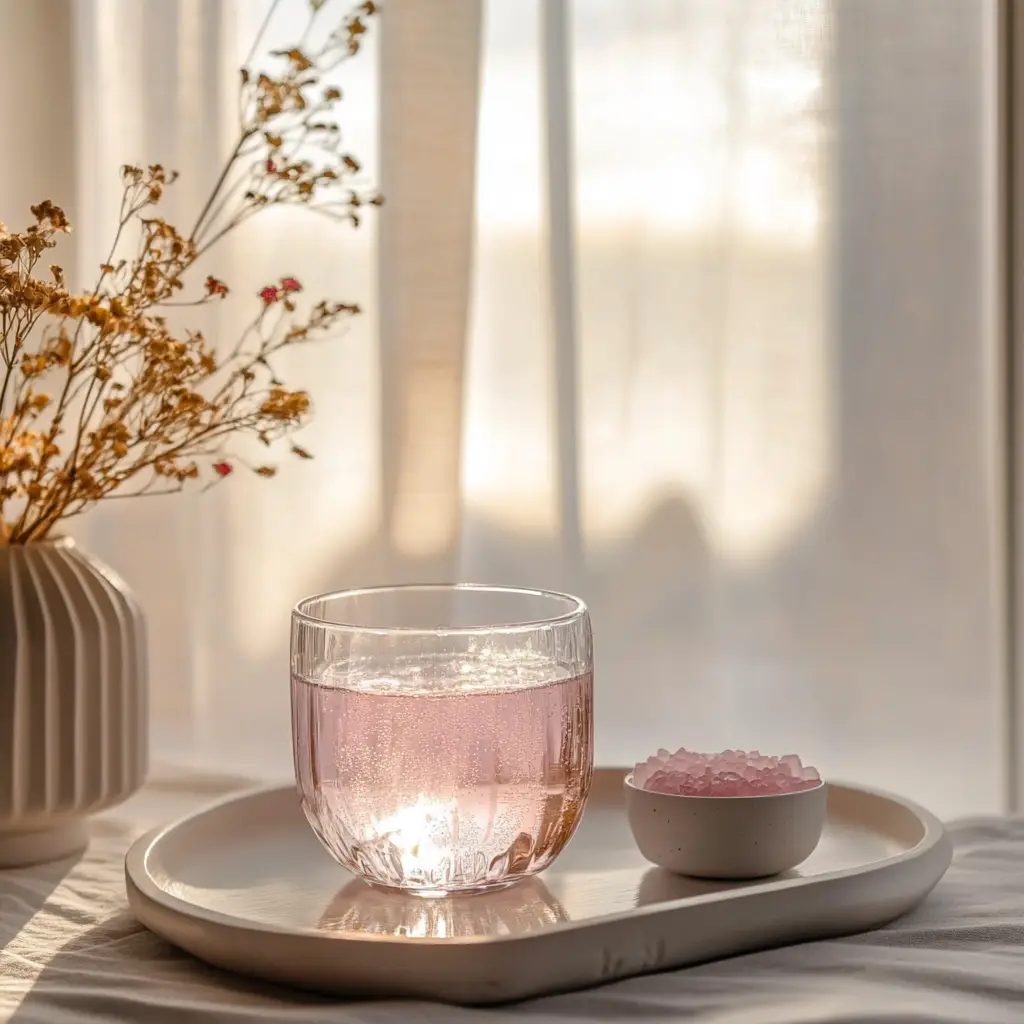Morning pink salt trick recipe drink served